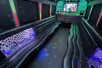 Fort Wayne Limo Bus Interior